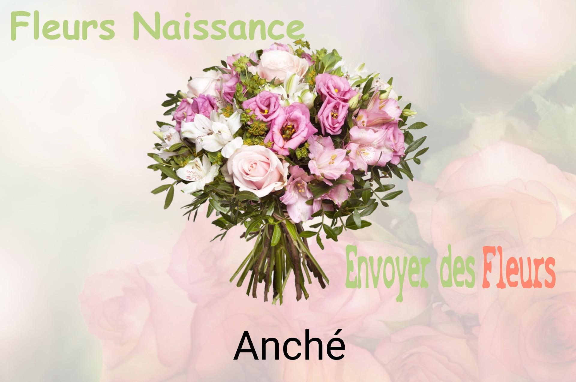 Bouquet de fleurs de naissance livré à Anché